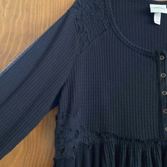 Knox Rose mixed media black babydoll size L - Picture 2 of 4